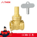 TMOK wholesale 1 inch female threaded end gate valve with Chromed plated handle and good price